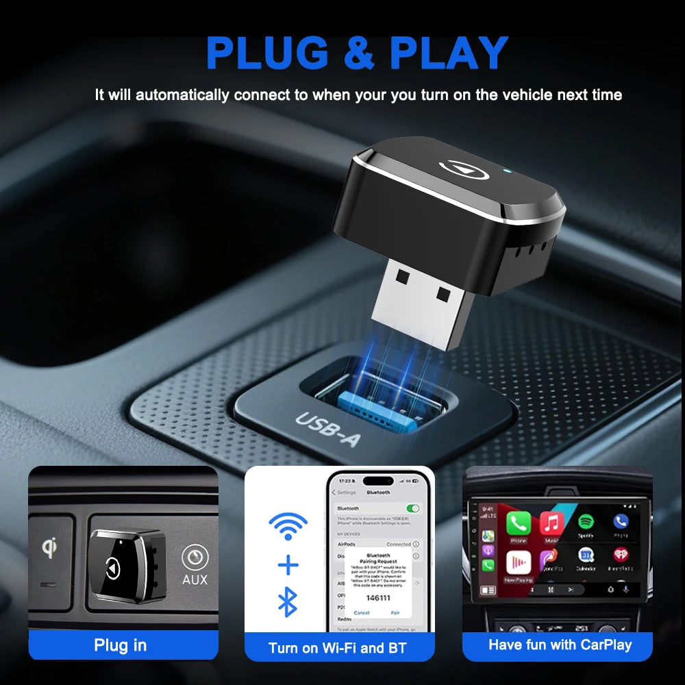 Adaptateur CarPlay sans fil | CarEase™
