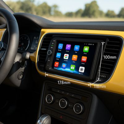 Autoradio 2 DIN Power2DINâą â Dimensions prĂ©cises