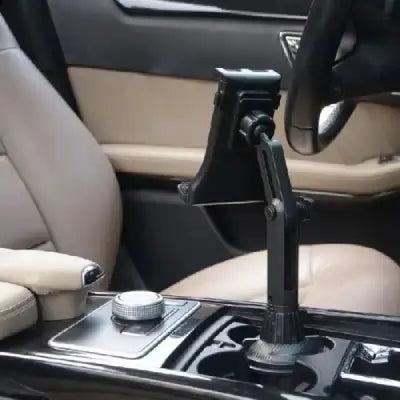 Support Tablette Voiture CupGrip Pro™ - Fixation Robuste Court Vue Arrière