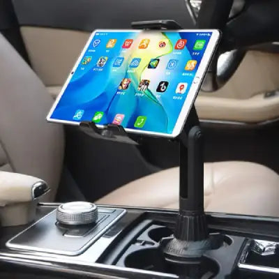 Support Tablette Voiture CupGrip Pro™ - Fixation Robuste Court