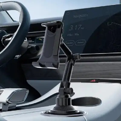 Support Tablette Voiture CupGrip Pro™ - Fixation Robuste Long