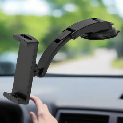 Support Tablette Voiture FlexiGrip360âą - Silicone Anti-Rayures