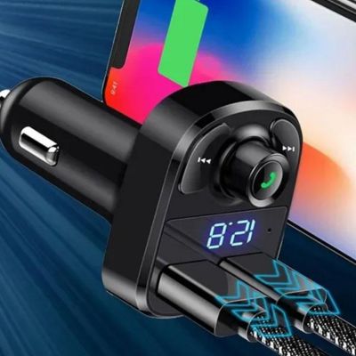 Transmetteur FM Bluetooth MusiDrive⹠- Compatible Tous Véhicules