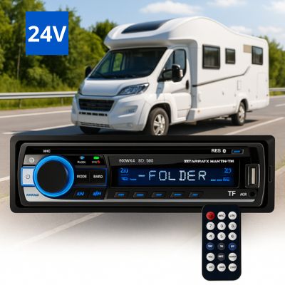 Autoradio 1 DIN SonicDrive™ - Camping-car 24V