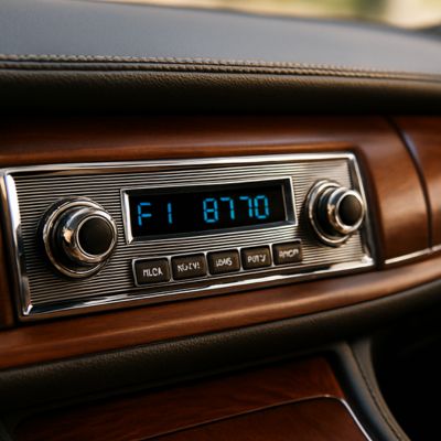 Autoradio Bluetooth BenzBlast™ – Installation intégrée dans le tableau de bord