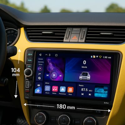 Autoradio CarPlay CarPlayMaster™ - Dimensions 104 mm x 180 mm