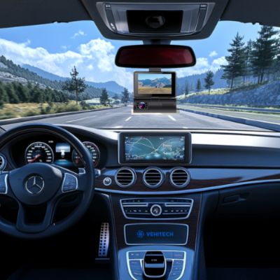 Dashcam gardien de route intelligent avec double objectif et connectivité 4G