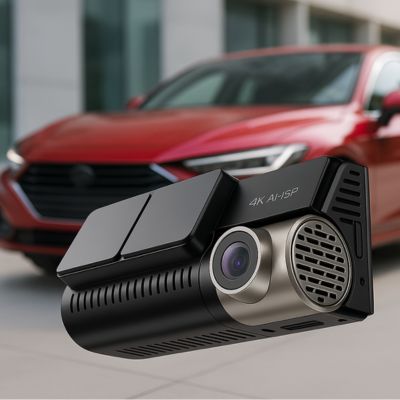 Dashcam TrueTrack™ - Double caméra avant/arrière 4K