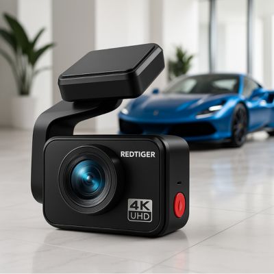 Dashcam RedTigerCam™ – Double caméra avant et arrière