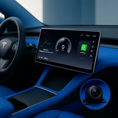 Écran CarPlay Tesla | TeslaVision™ Model 3 2017-2023 & Y 2019-2024