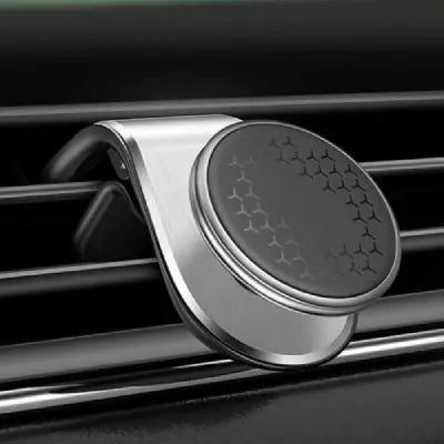 Support Téléphone Voiture Grille Aeration Argent