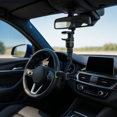 Support Téléphone Voiture Fixation Rétroviseur Ultra-Solide  | 360PhoneMount™
