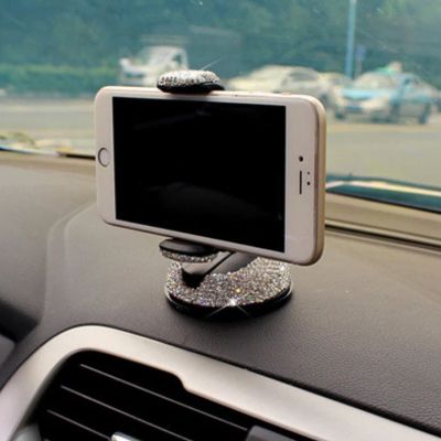 Support téléphone voiture CrystalGrip™ - Design élégant orné de strass