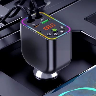 Transmetteur FM Bluetooth PowerTune™ - Son clair et stable Chargeur Téléphone Rapide 